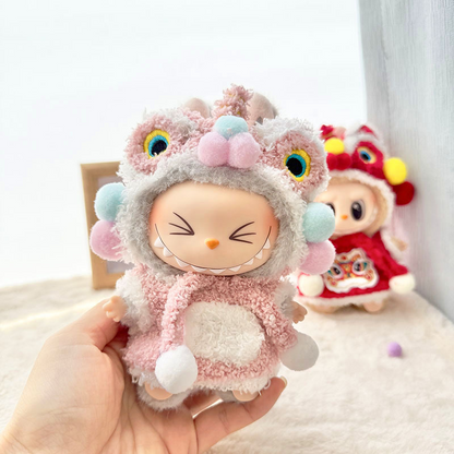 4inch bag charm cute custom clothes outfits - pink & red lion set - LBB010/LBB011