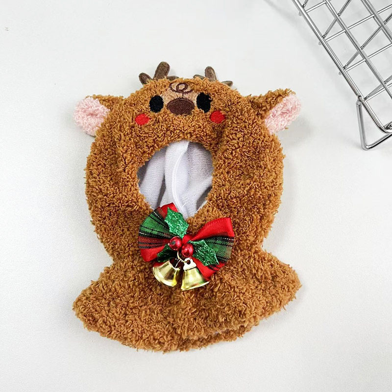 4inch bag charm cute custom clothes outfits - Christmas brown elk