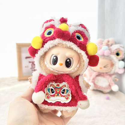 4inch bag charm cute custom clothes outfits - pink & red lion set - LBB010/LBB011