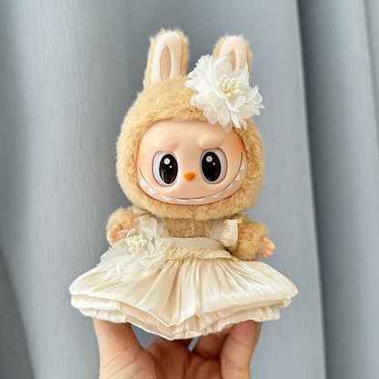 4inch bag charm cute custom clothes outfits - flower dress - 050724/050725/050726