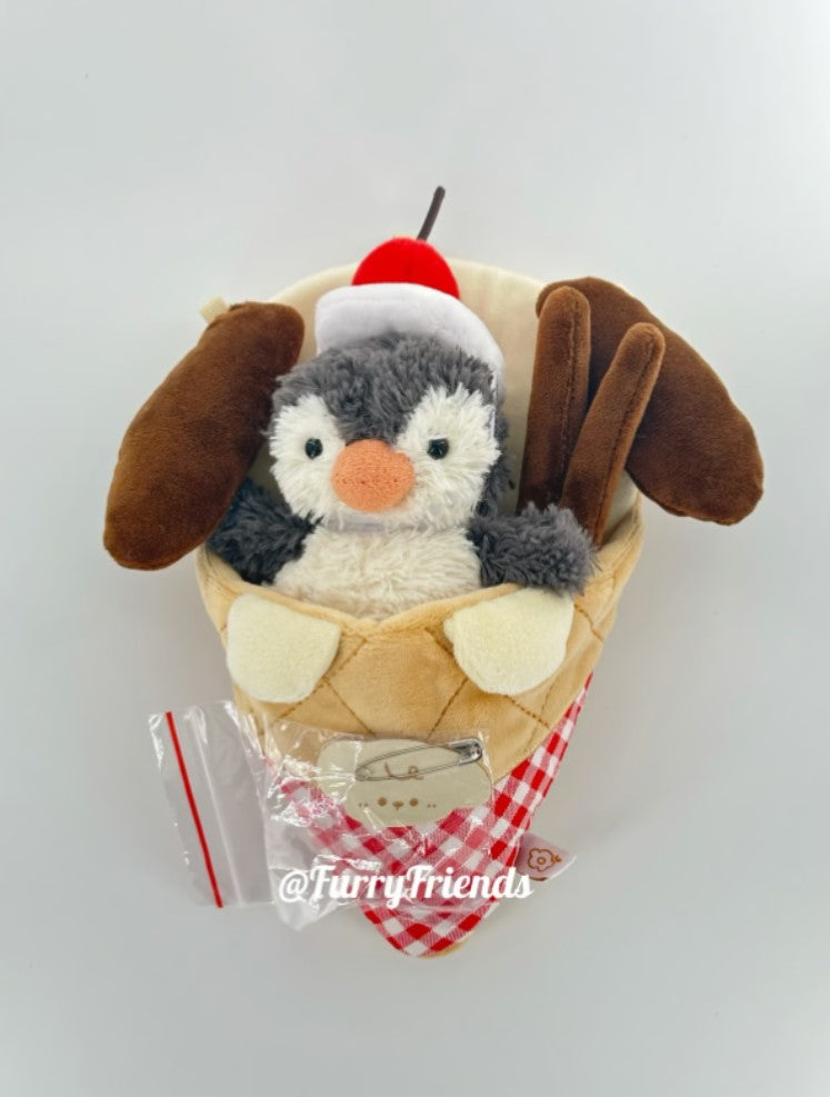 jellycat amusable peanut/small peanut penguin cute outfit - Crepes