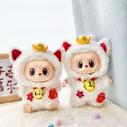 4inch bag charm cute custom clothes outfits - lucky cat