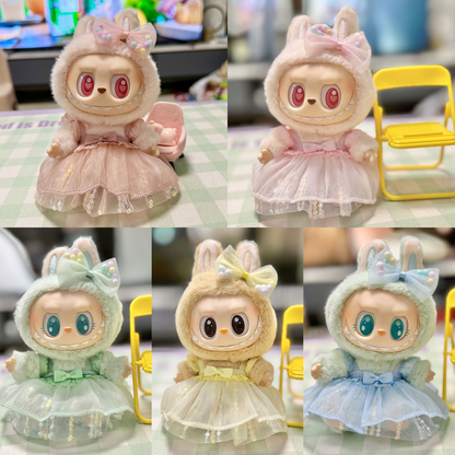 4inch bag charm cute custom clothes outfits - colorful dress - 020224/020225/020226