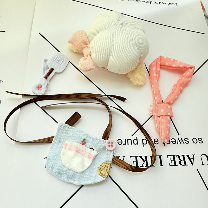 4inch bag charm cute custom clothes outfits - red/pink kitchen chef - 052318/052319