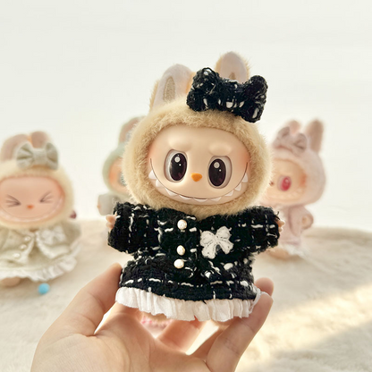 4inch bag charm cute custom clothes outfits - Elegant golden/blue/pink/black set - LBB006/LBB007/LBB008/LBB009