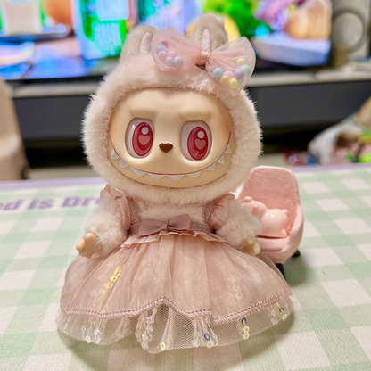 4inch bag charm cute custom clothes outfits - colorful dress - 020224/020225/020226