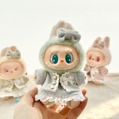 4inch bag charm cute custom clothes outfits - Elegant golden/blue/pink/black set - LBB006/LBB007/LBB008/LBB009