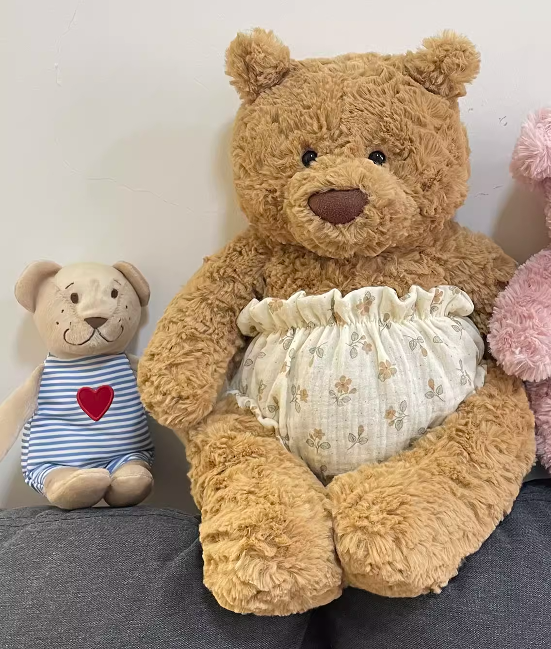 Bartholomew bear cute custom clothes outfits - flower pull-ups (Tiny/Medium)