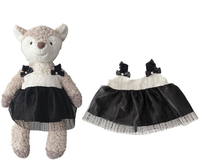 Black Tulle Dress for Bartholomew Bear Plush – 14-Inch Outfit