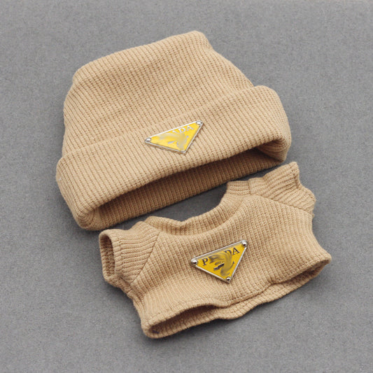 Labubu 4inch bag charm clothes outfits - P logo - 062347