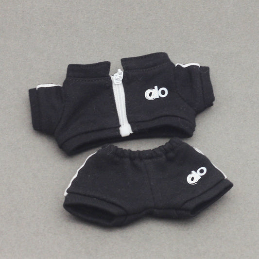 Labubu 4inch bag charm clothes outfits - alo logo - 062372