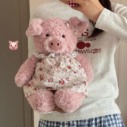 Bartholomew bear cute custom clothes outfits - Rose floral dress - FX27 (Medium/Large/Huge)