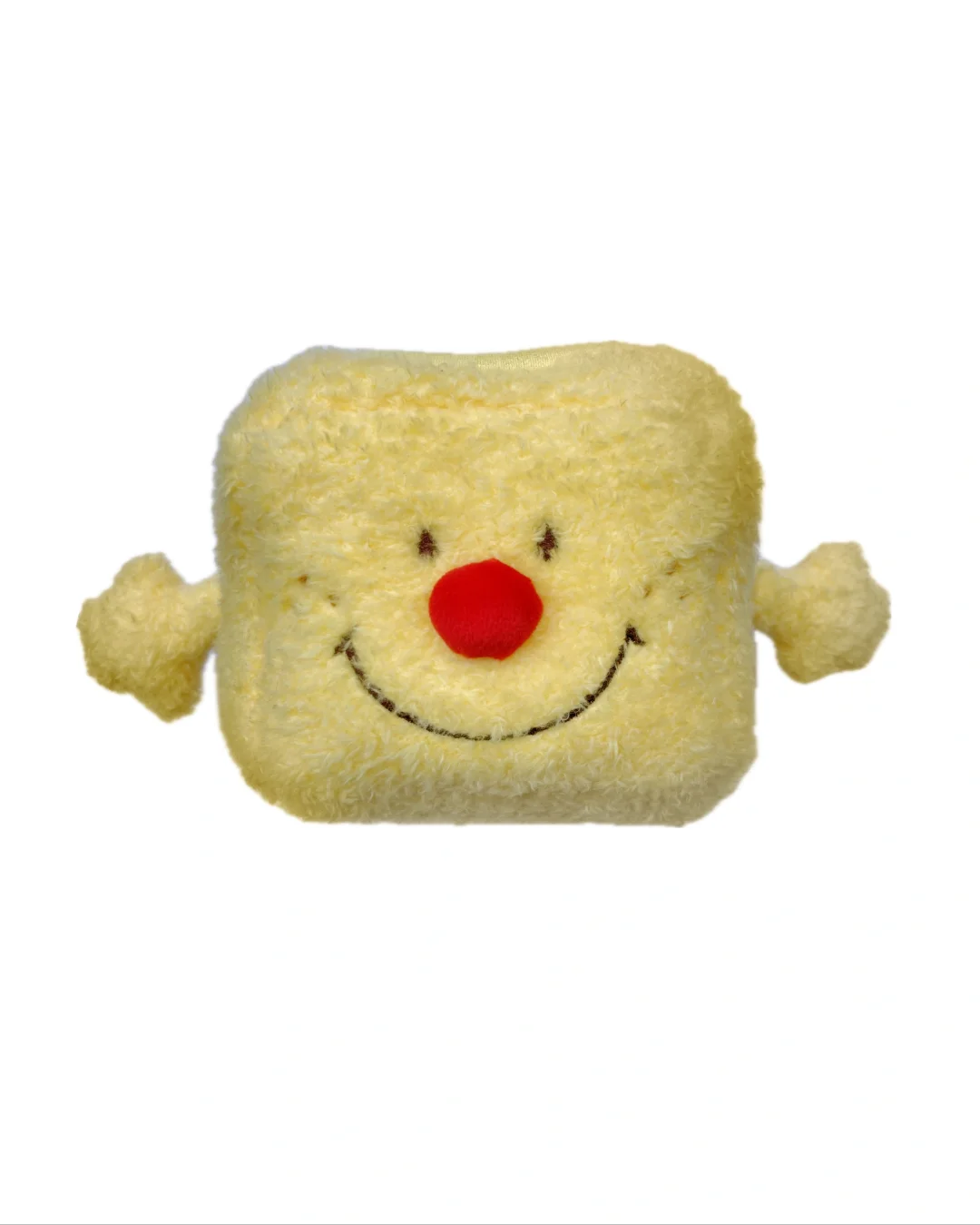 Plushf - Yellow smiling flowerpot planter plush