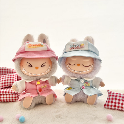 4inch bag charm cute custom clothes outfits - pink & blue baby - 021821/021822