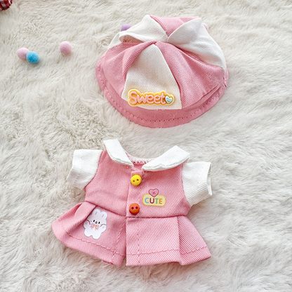 4inch bag charm cute custom clothes outfits - pink & blue baby - 021821/021822