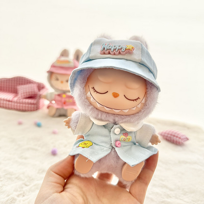4inch bag charm cute custom clothes outfits - pink & blue baby - 021821/021822