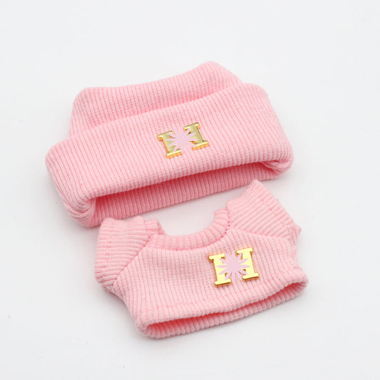 Labubu 4inch bag charm clothes outfits - H logo - 062345