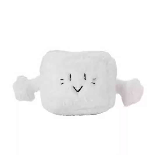 Plushf - white smiling flowerpot planter plush