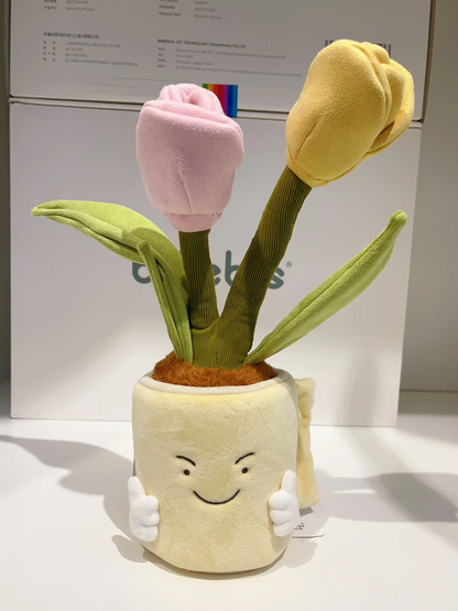 Plushf - Good job flowerpot planter plush