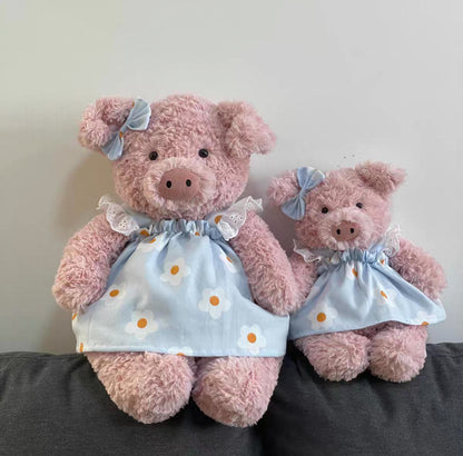 Bartholomew bear clothes outfits - Blue floral dress (Tiny/Medium/Large/Huge)