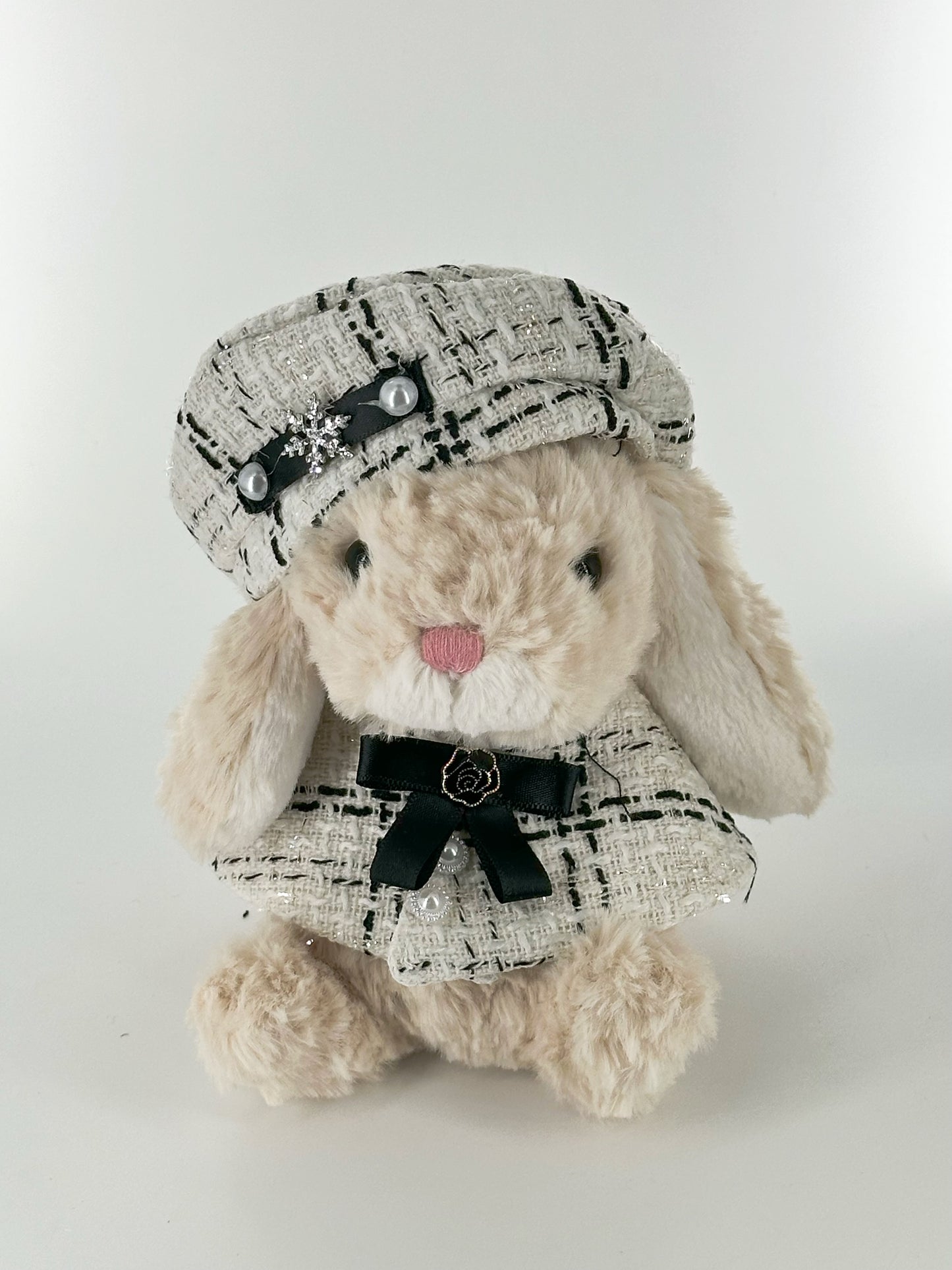 8inch jellycat yummy bunny plush cute custom clothes outfits - Chanel's style