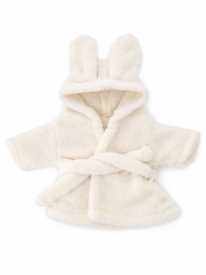 White Bathrobe for Bartholomew Bear Plush – 10–16 Inch Outfit