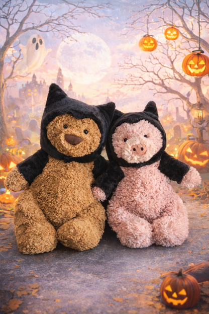 Bat Costume for Bartholomew Bear Plush – 6–16 Inch Outfit