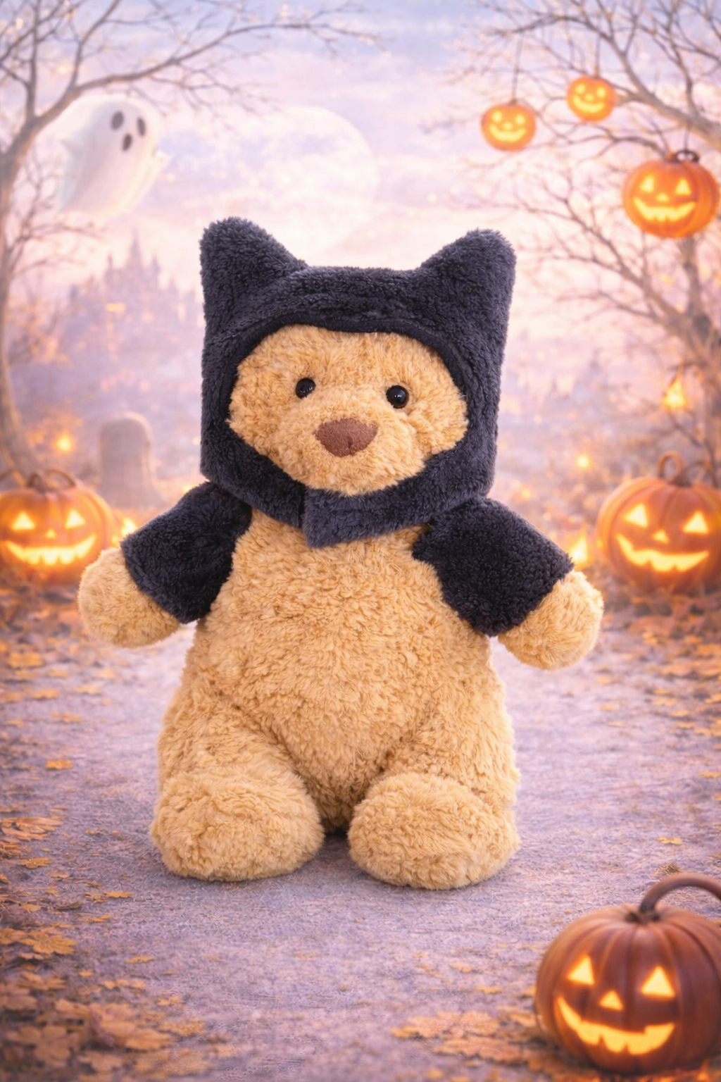 Bat Costume for Bartholomew Bear Plush – 6–16 Inch Outfit