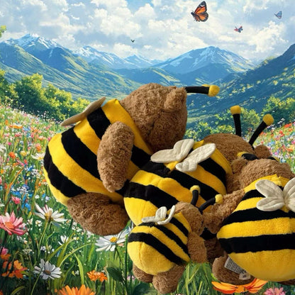 Bumblebee Costume for Bartholomew Bear Plush – 6–16 Inch Outfit
