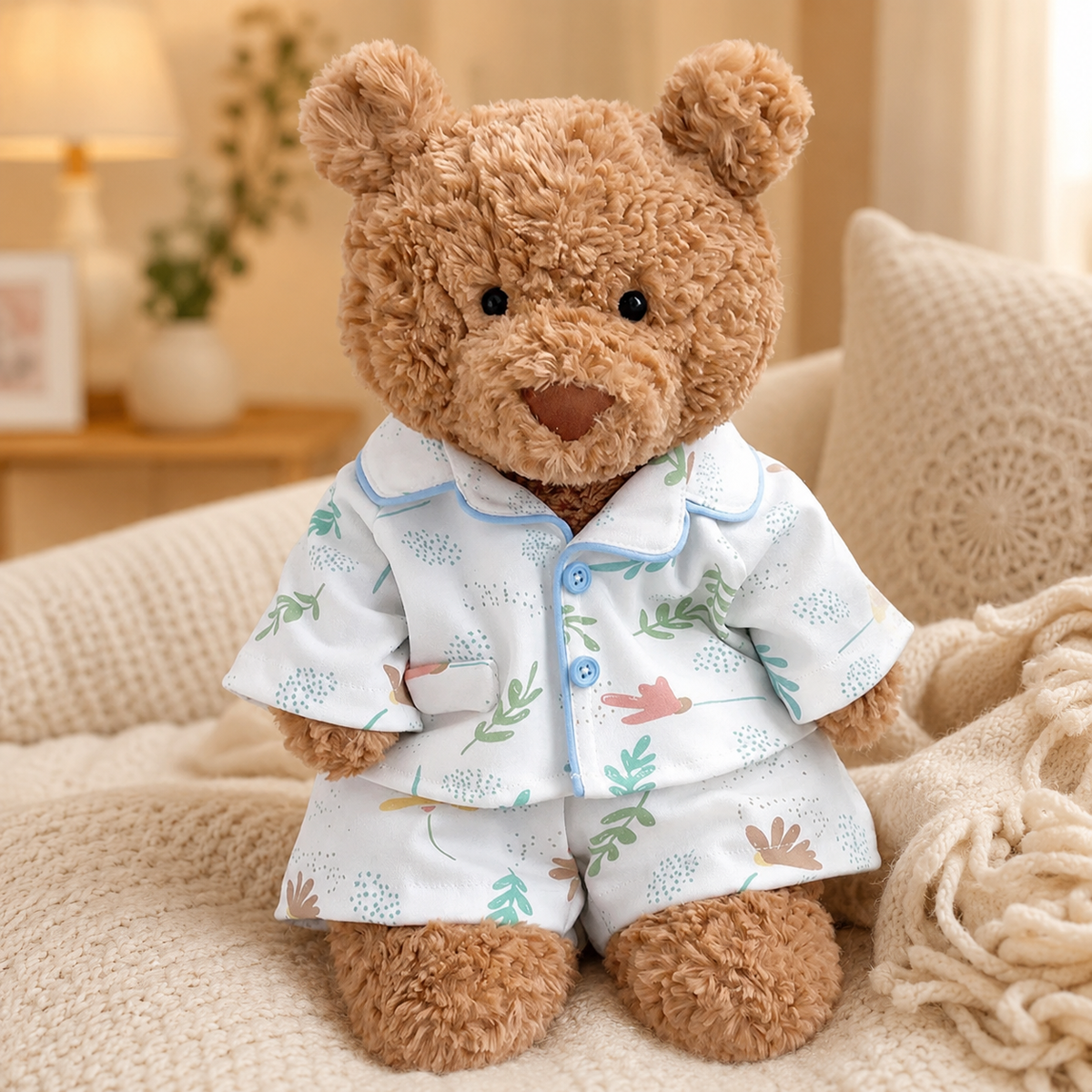 Mint Leaf Loungewear Set for Bartholomew Bear Plush – 10–22 Inch Outfit