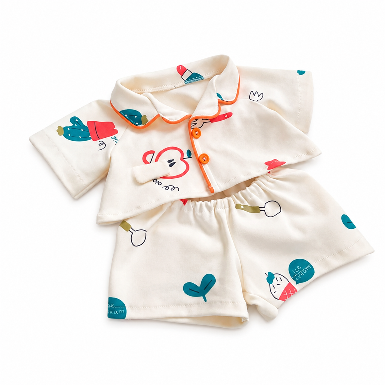 Bartholomew bear cute clothes outfits - Colorful Orchard Loungewear Set