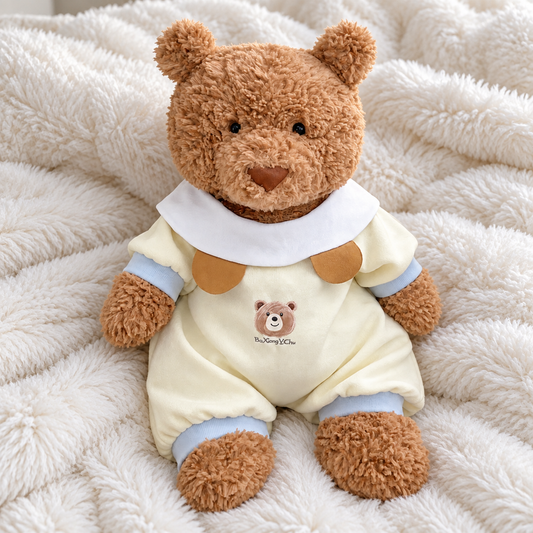 Cream Yellow Bear Romper for Bartholomew Bear Plush – 10–16 Inch Outfit