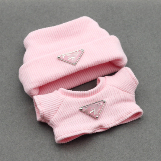 Labubu 4inch bag charm clothes outfits - P logo - 062349