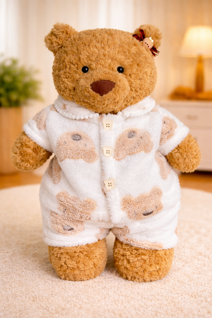 Bartholomew bear cute clothes outfits - Bear Fluffy Pajama Set