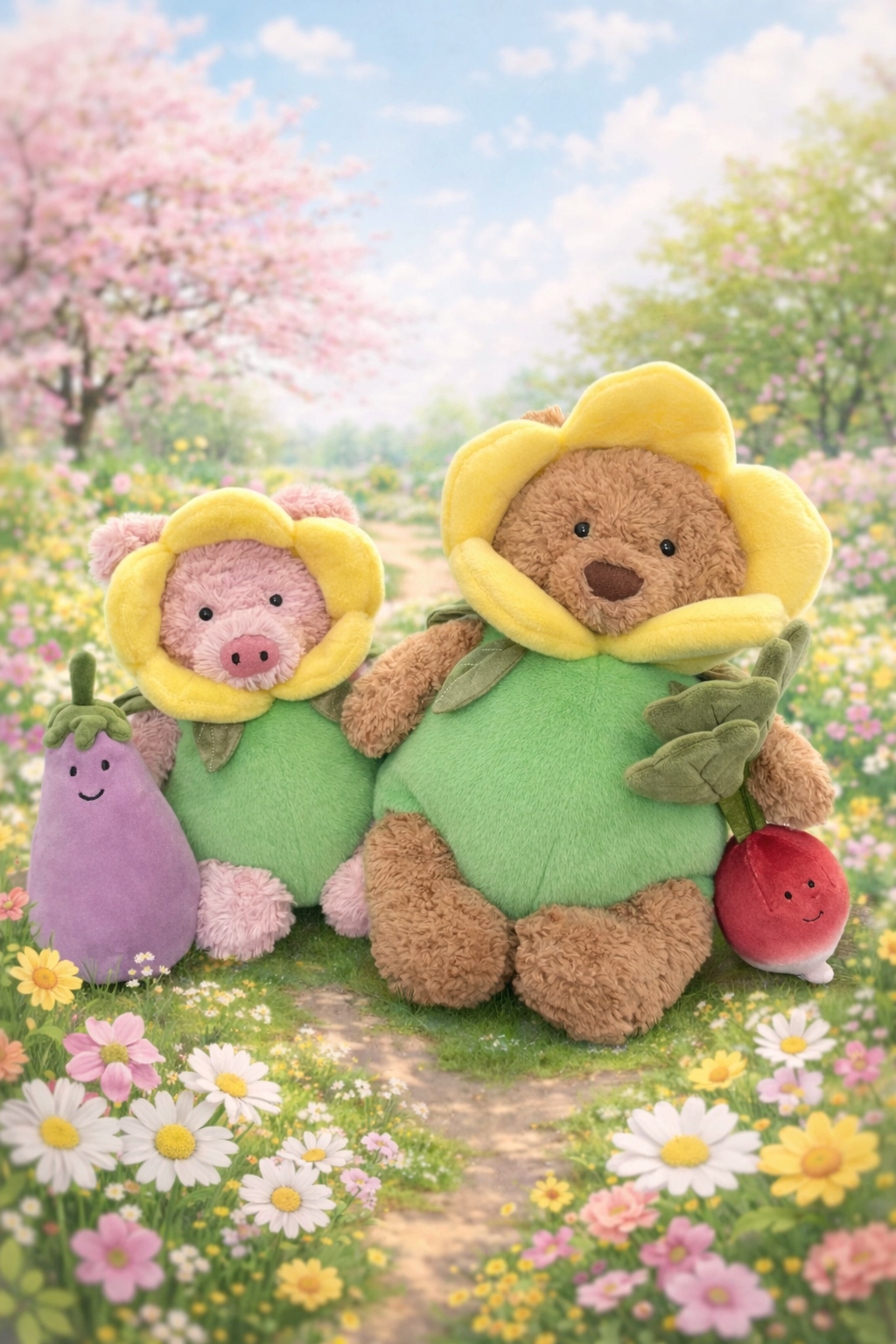 Daffodil Costume for Bartholomew Bear Plush | 7–16 Inch Daffodil Costume for Bartholomew Bear Plush | 7–16 Inch