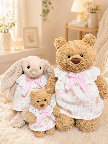 Bartholomew bear cute clothes outfits dress - Pink Bear