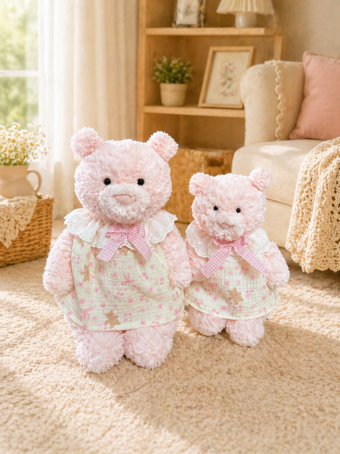 Bartholomew bear cute clothes outfits dress - Pink Bear
