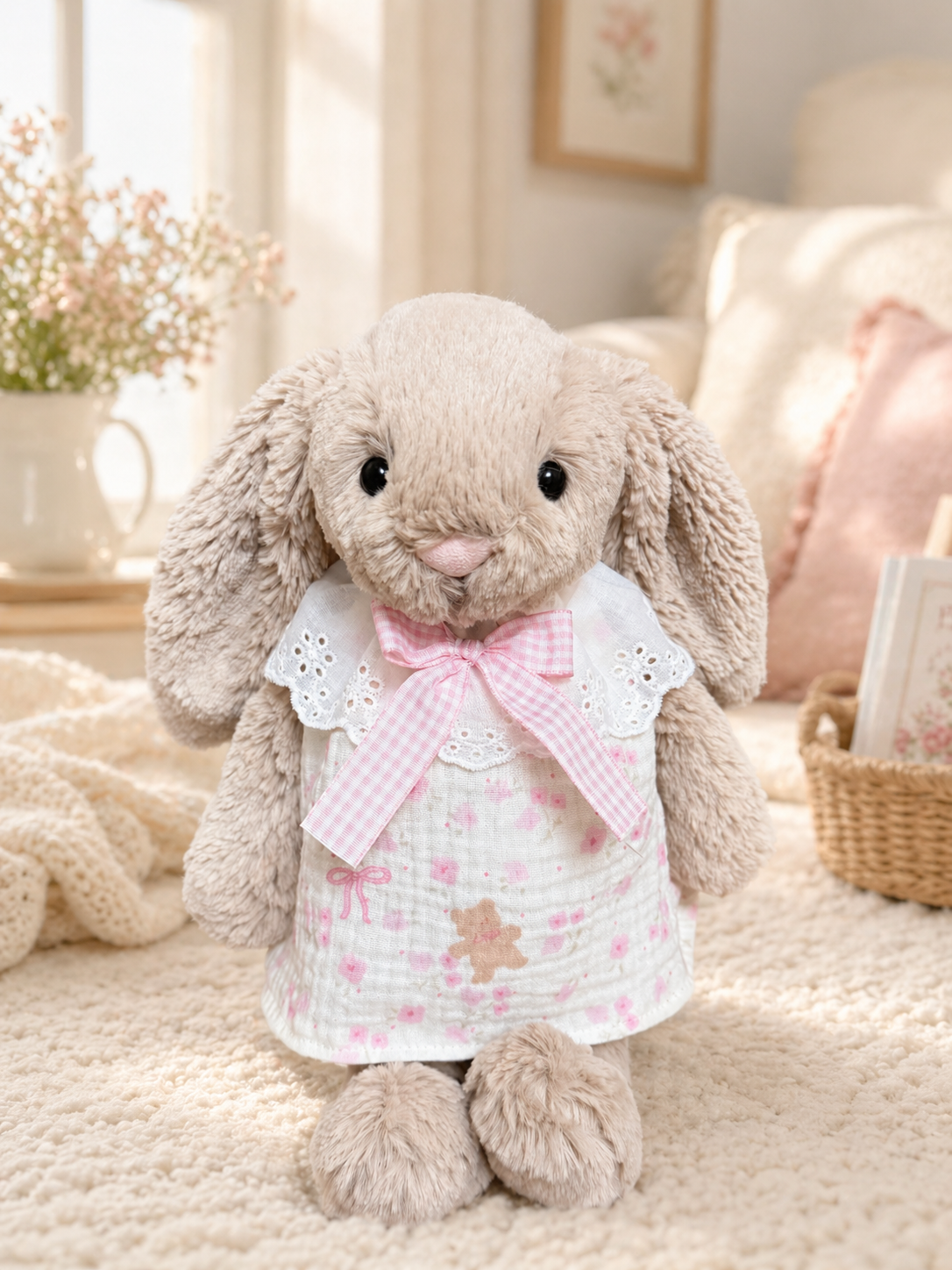 Bartholomew bear cute clothes outfits dress - Pink Bear