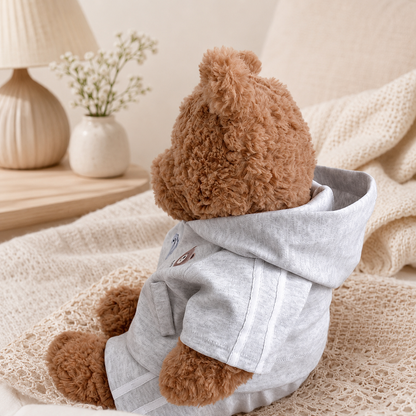 Bartholomew bear cute clothes outfits - Gray 3-Piece Sports Outfit Set
