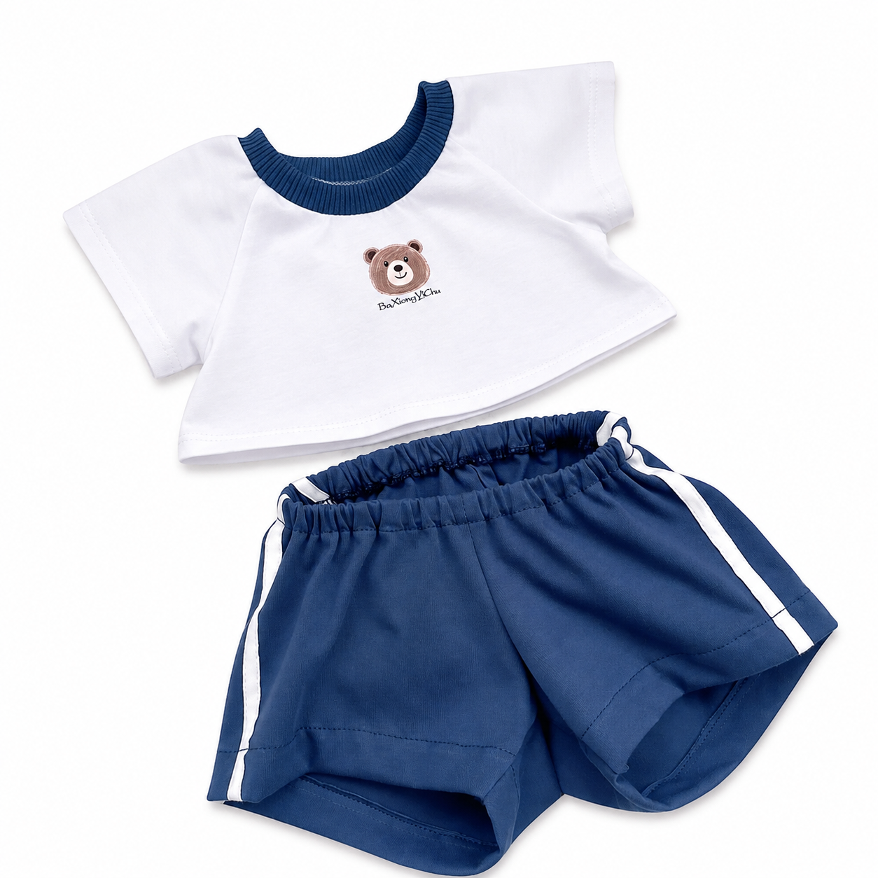 Bartholomew bear cute clothes outfits - Navy 3-Piece Sports Outfit Set