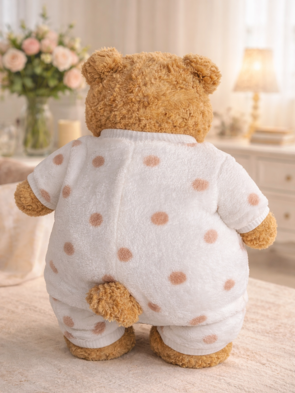 Bartholomew bear cute clothes outfits - Polka Dot Romper