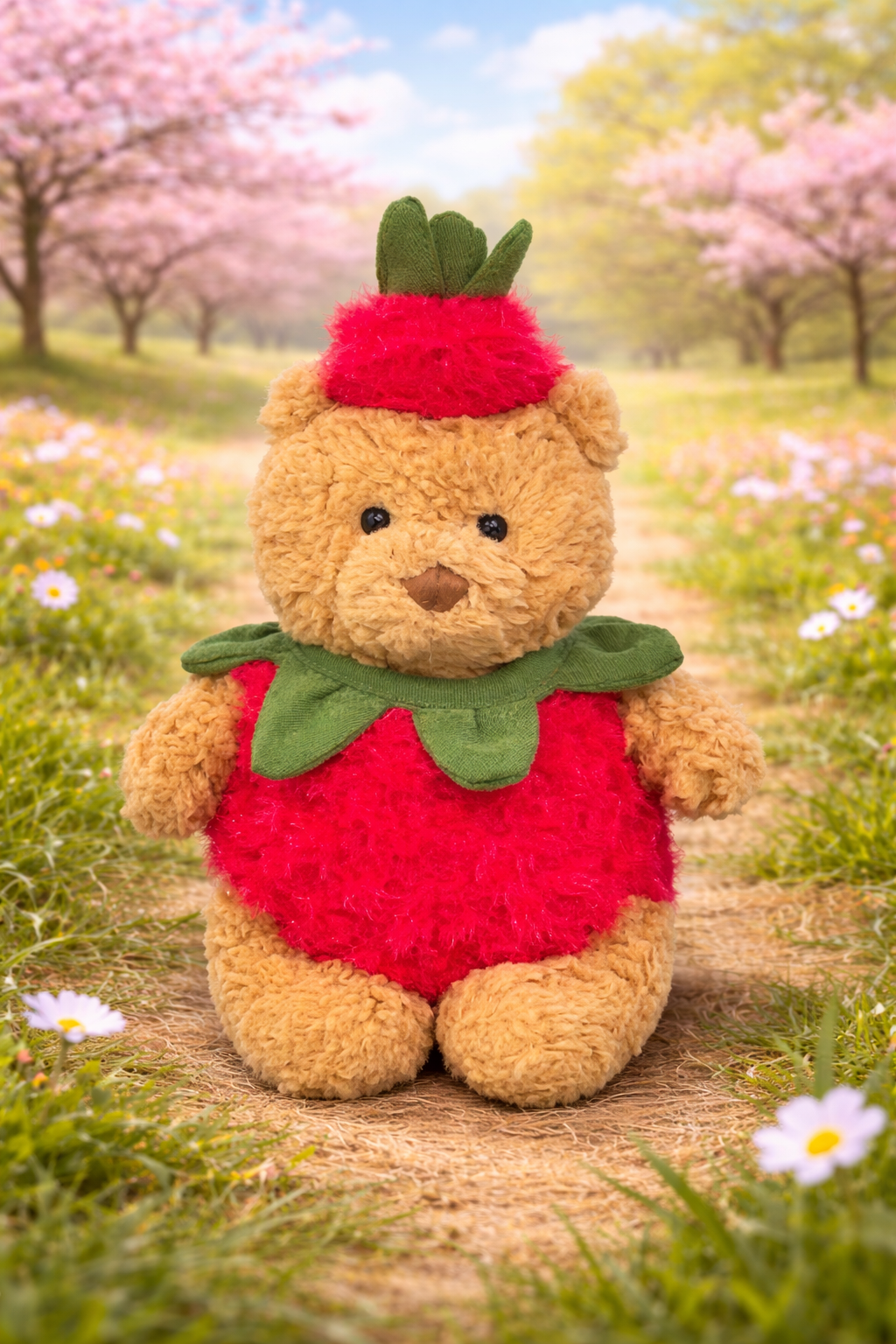 Bartholomew Bear Tiny/Junior cute clothes outfits - Strawberry