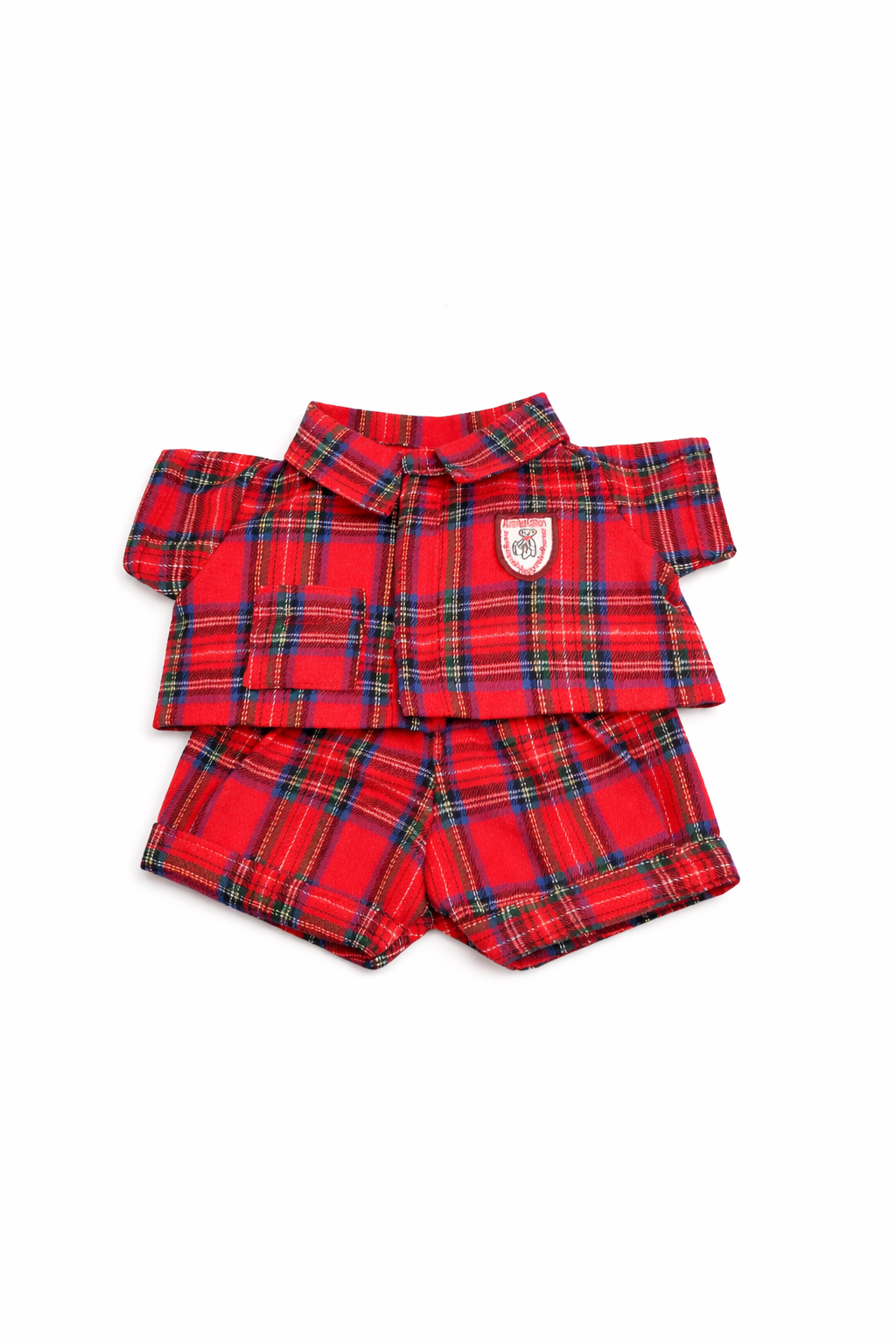 Bartholomew bear cute clothes outfits - Christmas red bedtime