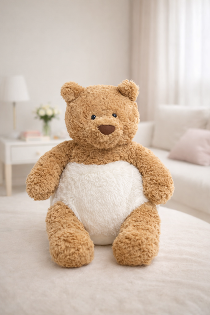 Niedliche, maßgeschneiderte Kleidung von Bartholomew Bär – flauschige weiße Windeln – FX07 (Klein/Mittel/Groß/Riesig)