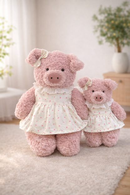 Niedliche, maßgeschneiderte Kleidung von Bartholomew Bear – gelbes Blumenkleid – FX21 (Klein/Mittel/Groß/Riesig)