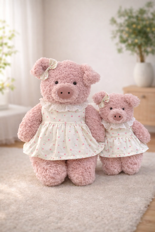 Bartholomew bear cute custom clothes outfits - Yellow Floral Dress