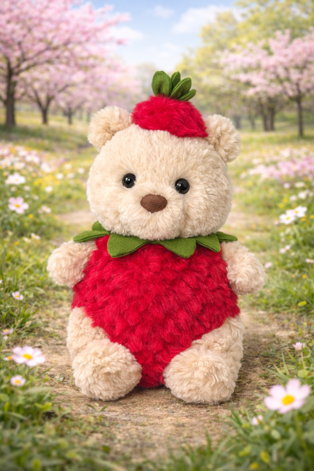 Bartholomew Bear Junior niedliche Kleidung - Erdbeere