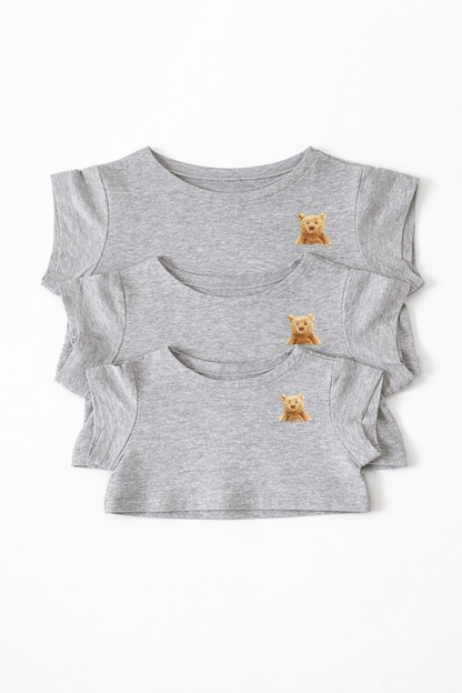 Bartholomew bear clothes outfits - Grey Bear T-shirts