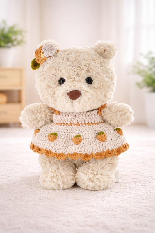 niedliche Häkelkleidung von Bartholomew Bear Junior