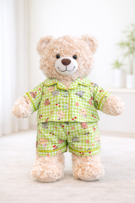 Build-A-Bear Standard plush clothing outfits - green sleepwear